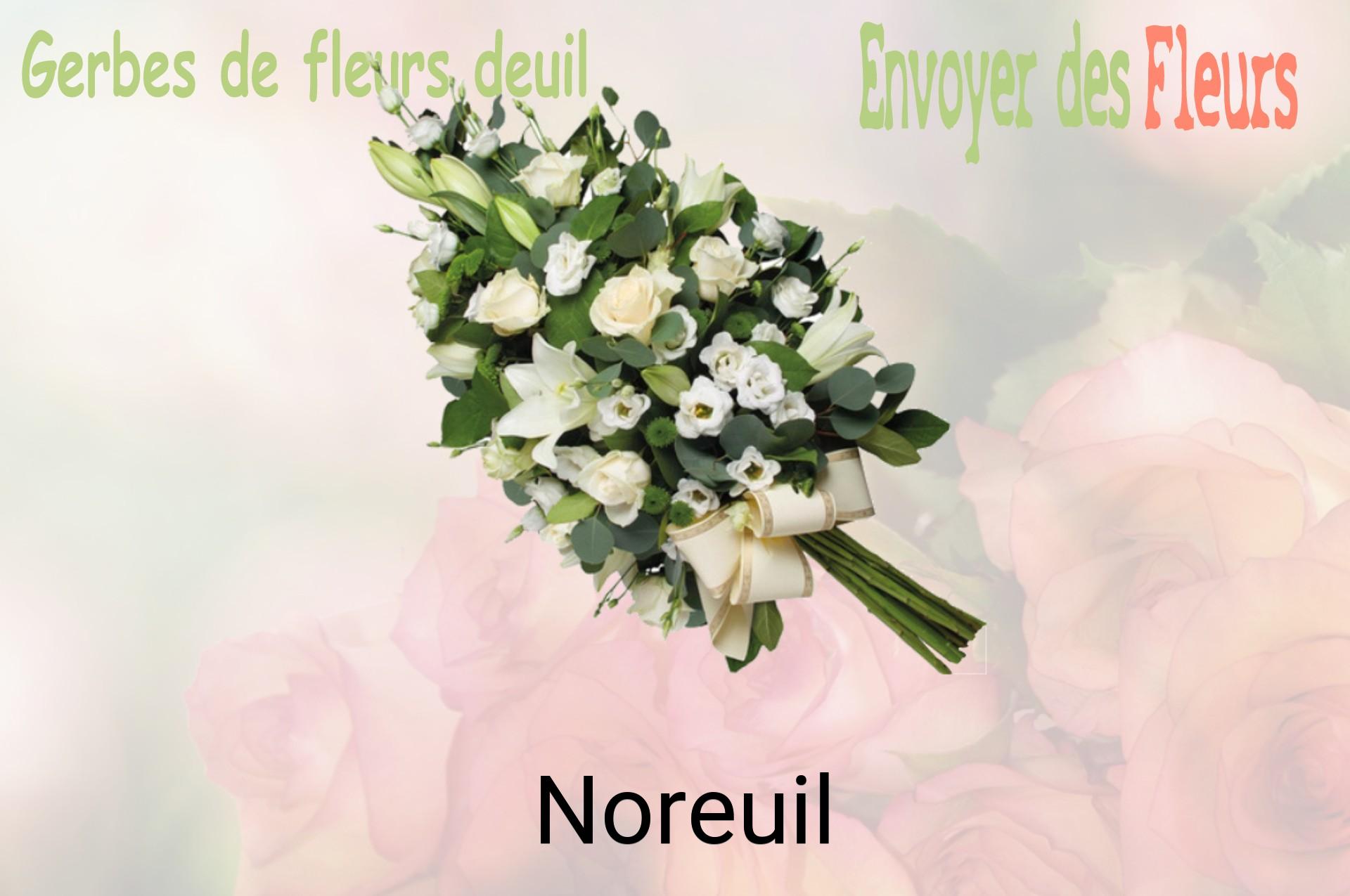 Gerbe de fleurs de deuil livrée à Noreuil